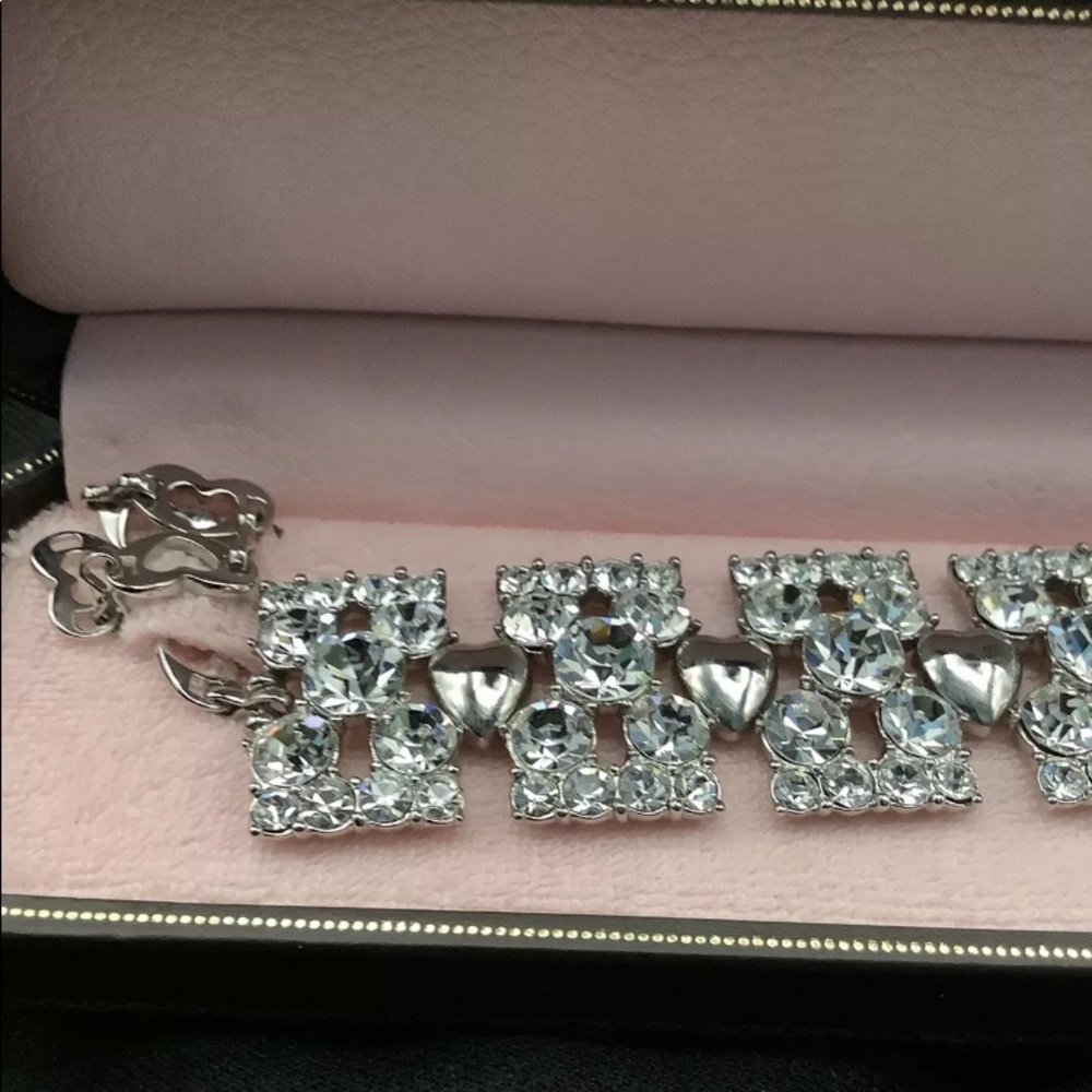 NEW JUICY COUTURE DOG COLLAR DIAMOND NECKLACE RHINESTONE BLING PAVE SWAROVSKI - Picture 11 of 16